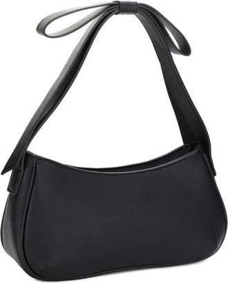 Mali + Lili Marissa Bow Vegan Leather Shoulder Bag in Black at Nordstrom