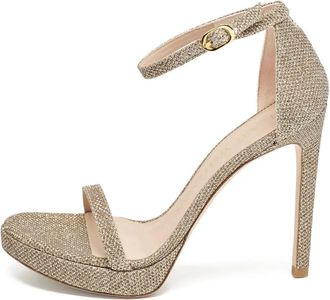 Stuart Weitzman 2024 120 mm lurex sandalen - Goud