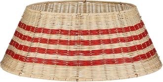 MiCa Decorations Falda de &aacute;rbol de navidad beige h25xb60xl60cm