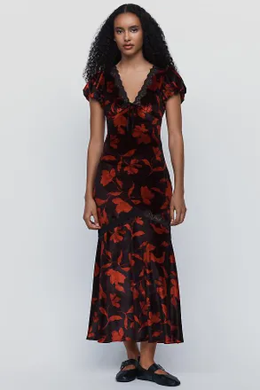 Saylor Kasey Velvet Maxi Dress