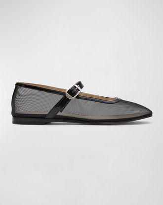 Le Monde Beryl Mesh Mary Jane Ballerina Flats