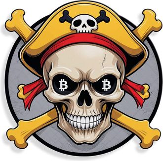 Arte Dal Mondo Adm - Impresión en Acrílico símbolo de los Piratas