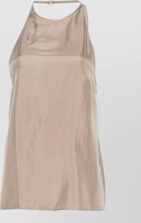 Alysi silk sleeveless spaghetti strap top