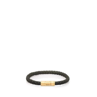 Tom Ford Bracelets, male, Green, XL, Tubular Leather Bracelet