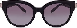 Bulgari BV40086F 01Z Mens Sunglasses Black Size 56