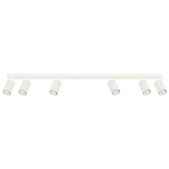 Wonderlamp L&aacute;mpara de techo de aluminio beige con 6 focos