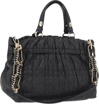 Dior Pre-owned Vintage Hand Bag - Dames - Vintage Handtas - Zwart - ONE Size - Leer - Vintage