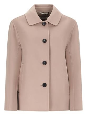 Max Mara virgin-wool single-breasted coat - Neutrals