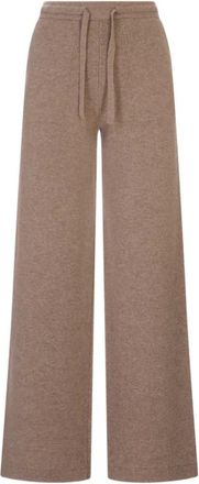 Max Mara SmmPietra Knit Trousers - female - Max Mara - Wide Trousers - Brown - M - Trousers