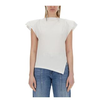 Isabel Marant Tops, Dames, Wit, M, Katoen, Sebani T-shirt