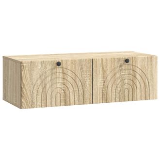 vidaXL Mueble Para Tv De Pared Roble Sonoma 98 X 41 X 30 Cm Vidaxl