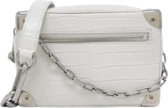 Louis Vuitton Pre-owned Soft Trunk Mini Alligator Shoulder Bag - Dames - Vintage Schoudertas - Wit - ONE Size - Leer - Vintage
