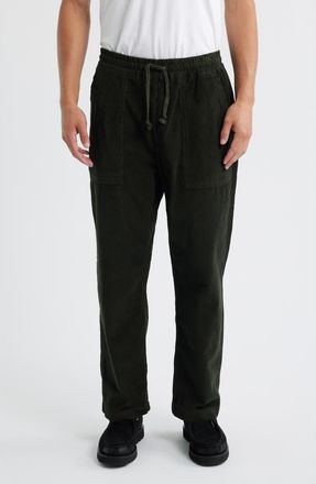 Service Works Organic Cotton Corduroy Drawstring Chef Pants in Bark at Nordstrom, Size X-Large