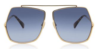Max Mara MM0006 30W Womens Sunglasses Gold Size 64
