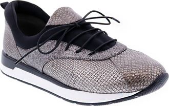 Bellini Action Metallic Sneaker in Pewter Crackle at Nordstrom Rack, Size 6.5