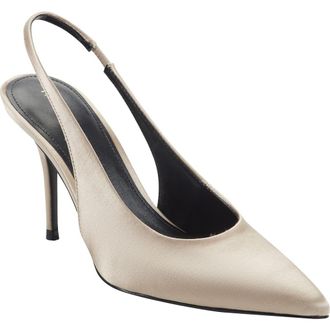 Marc Fisher Leynne Slingback Pointed Toe Pump in Light Natural at Nordstrom Rack, Size 8.5