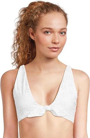 Beach Riot Dallas Top Womens Swimwear White Magnolia : MD, Spandex/Polyester