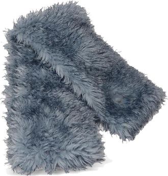 Ganni Long Pile Alternative Fur Scarf