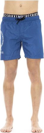 Dirk Bikkembergs Heren Zwemkleding Collectie Lente/Zomer - Heren - Strandmode - Blauw - L - Leer - Badmode