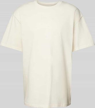 Karl Kani T-Shirt mit Label-Stitching in Beige, Größe XXL