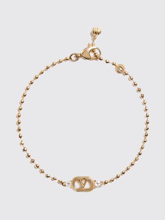 Valentino Garavani Bracciale Ovalette in metallo con VLogo e cristalli