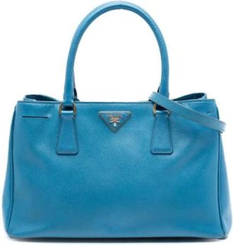 Prada Pre-owned Handbags, female, Blue, Size: ONE SIZE Pre-owned Leather prada-bags