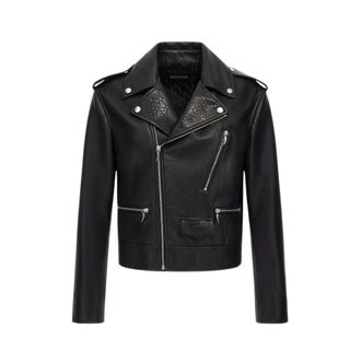 Roberto Cavalli Leather Biker Jacket - male - Roberto Cavalli - Leather Jackets - Black - L - Jackets
