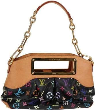 Louis Vuitton Tweedehands Canvas handtassen - Dames - Vintage Handtas - Zwart - ONE Size - Leer - Vintage