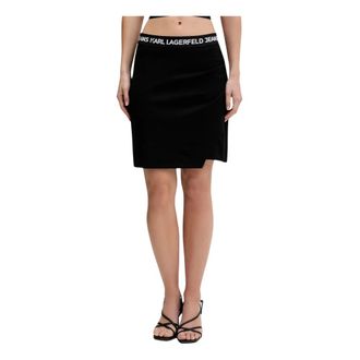 Karl Lagerfeld Dames, Rokken, Zwart, Maat: XS Viscose