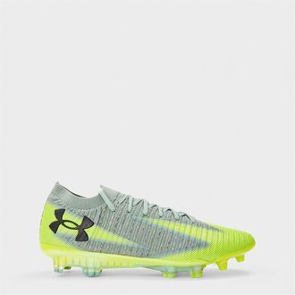 Under Armour Mens TM Elite 3 Ribbed Round Toe Boots in Green - Size UK 8.5