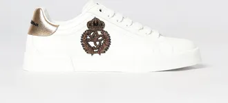 Dolce & Gabbana Sneakers Portofino in pelle con patch e monogramma