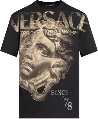 Versace Hombre, Camisetas, Negro, Talla: M