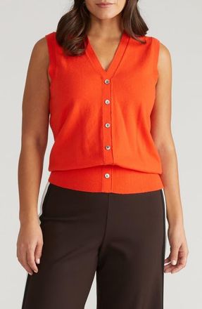 Universal Standard Frankie Sweater Vest in Poppy at Nordstrom, Size 3Xl