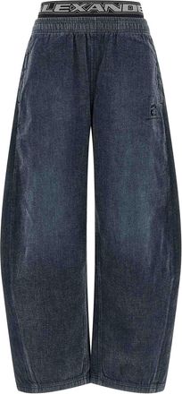 Alexander Wang Denim Pants With Elastic Waistband