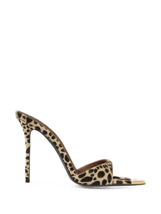 Giuseppe Zanotti Leopard Print Slip On Heels
