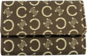 Celine Pre-owned Stoffen Sleutelhanger - unisex - Vintage Accessoires - Bruin - ONE Size - Vintage