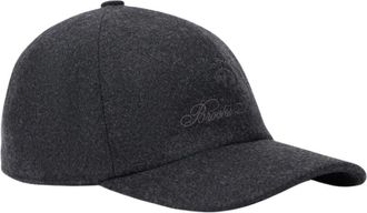 Brooks Brothers Wollen en Kasjmier Logo Baseballpet - unisex - Petten - Grijs - ONE Size - Wol - Accessoires