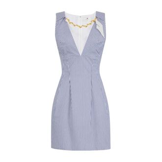 Elisabetta Franchi Party Dresses, female, Blue, Size: XL Elisabetta Franchi Dresses