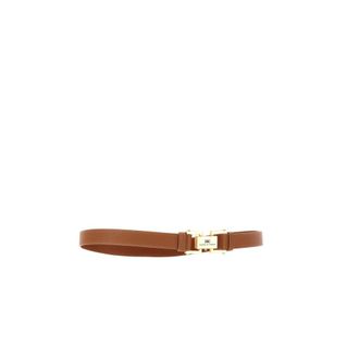 Elisabetta Franchi Pebbled Effect Belt - unisex - Elisabetta Franchi - Belts - Brown - L - Accessories