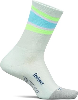 Feetures Elite Light Cushion Mini Crew Socks Green M
