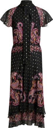 Etro silk dress - women - Silk - 42 - Black