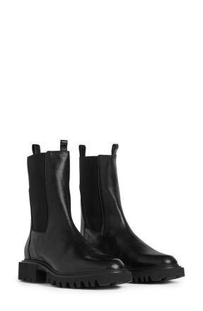 AllSaints Hallie Lug Sole Chelsea Boot in Black at Nordstrom, Size 10.5Us