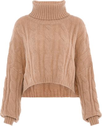 Mymo Trui met coltrui Dames beige