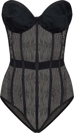 Room76 Womens Bodysuit Black Polyamide Tops Top