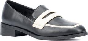 Torgeis Teagan Penny Loafer in Black/White at Nordstrom Rack, Size 6.5