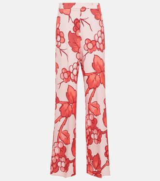 Etro Floral high-rise pants
