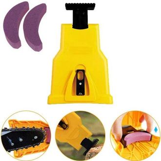 OEM 1 Unidad, Afilador Port&aacute;til De Sierras De Cadena, Seguro Y Eficiente, Amarillo, 22142,6 Cm, Adecuado Hojas Sierra Doble Gu&iacute;a 14 16 Pulgadas
