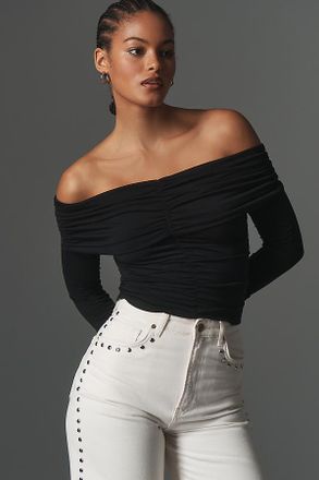 Paige Naya Off-Shoulder Long-Sleeve Top