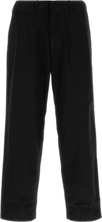 Nanam&iacute;ca Wide Chino Pants - Heren - Wijde Broeken - Zwart - W30 - Katoen - Broeken