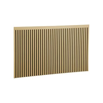 Sweeek Cabecero de madera con listones decorativos, 160cm, natural